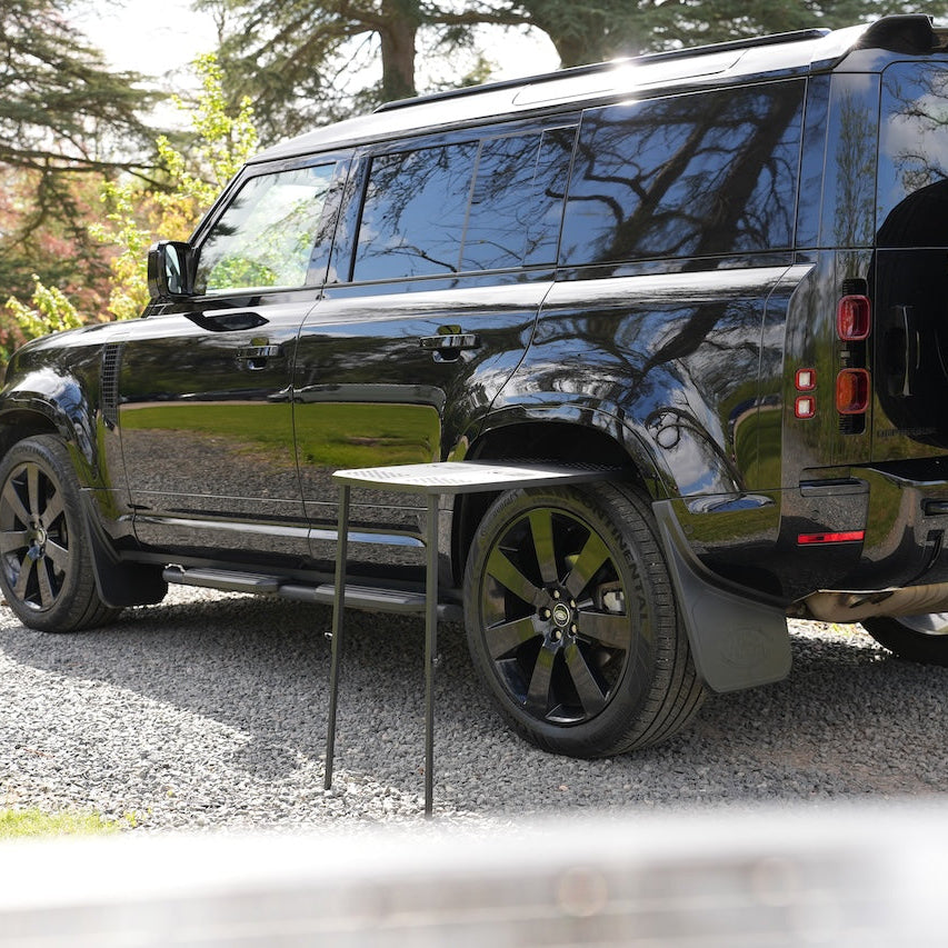 tyre mounted camping table