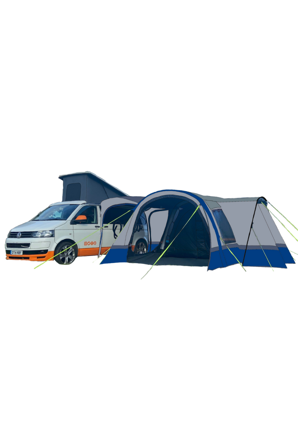 Cocoon Breeze v2 Campervan Awning (Blue/ Grey)  Play Dirty   