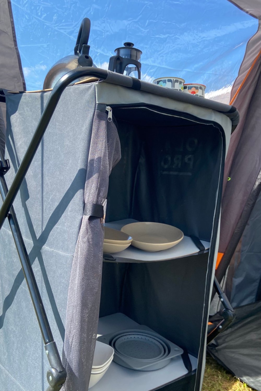 Collapsible Camp Storage Cupboard