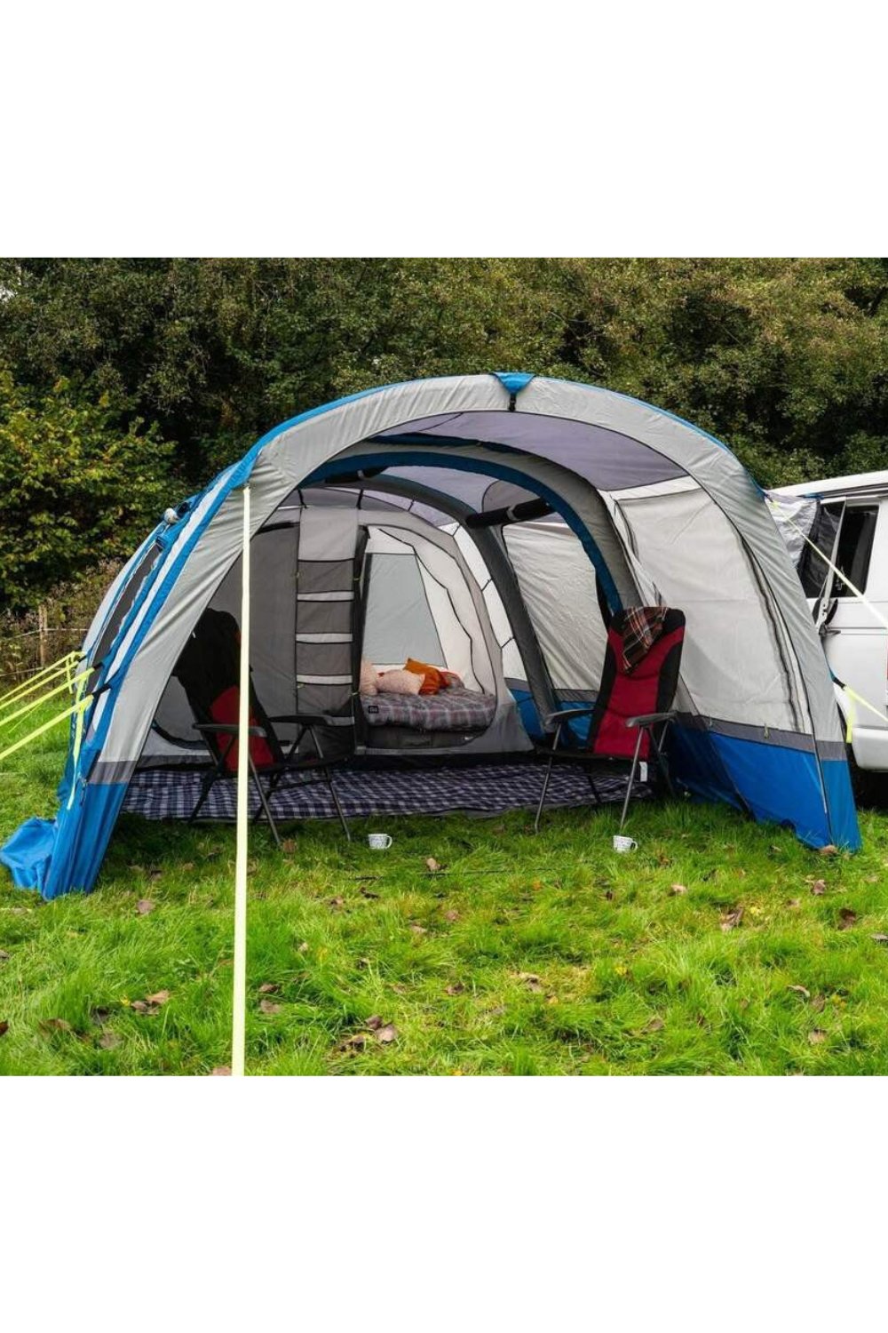 Cocoon Breeze Campervan Awning Extension - Blue & Grey