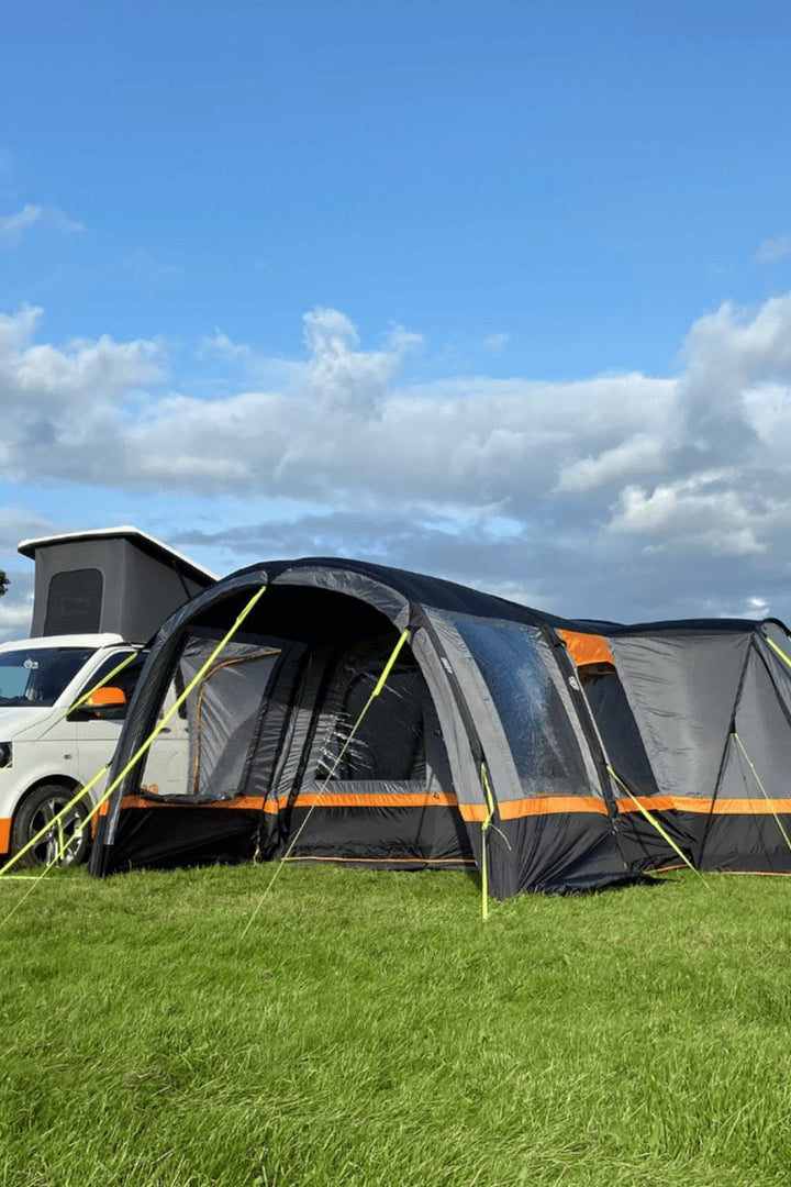 Cocoon Breeze Campervan Awning Extension - Charcoal & Orange