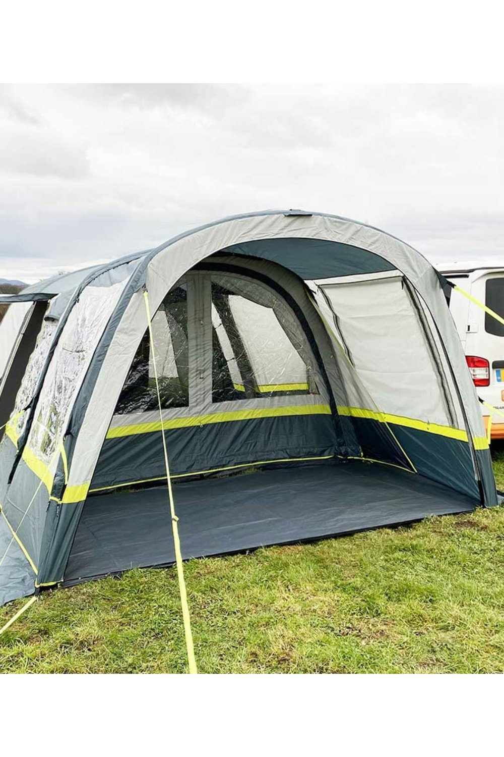 Cocoon Breeze Campervan Awning Extension - Lime & Grey