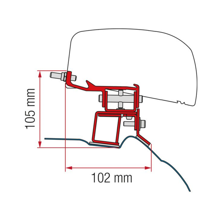 Bracket for Fiamma F40 - Mercedes V Class