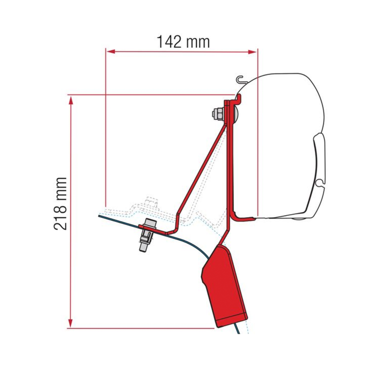 Bracket for Fiamma F45s - Ford Transit Custom Nugget (2019 - Onwards)