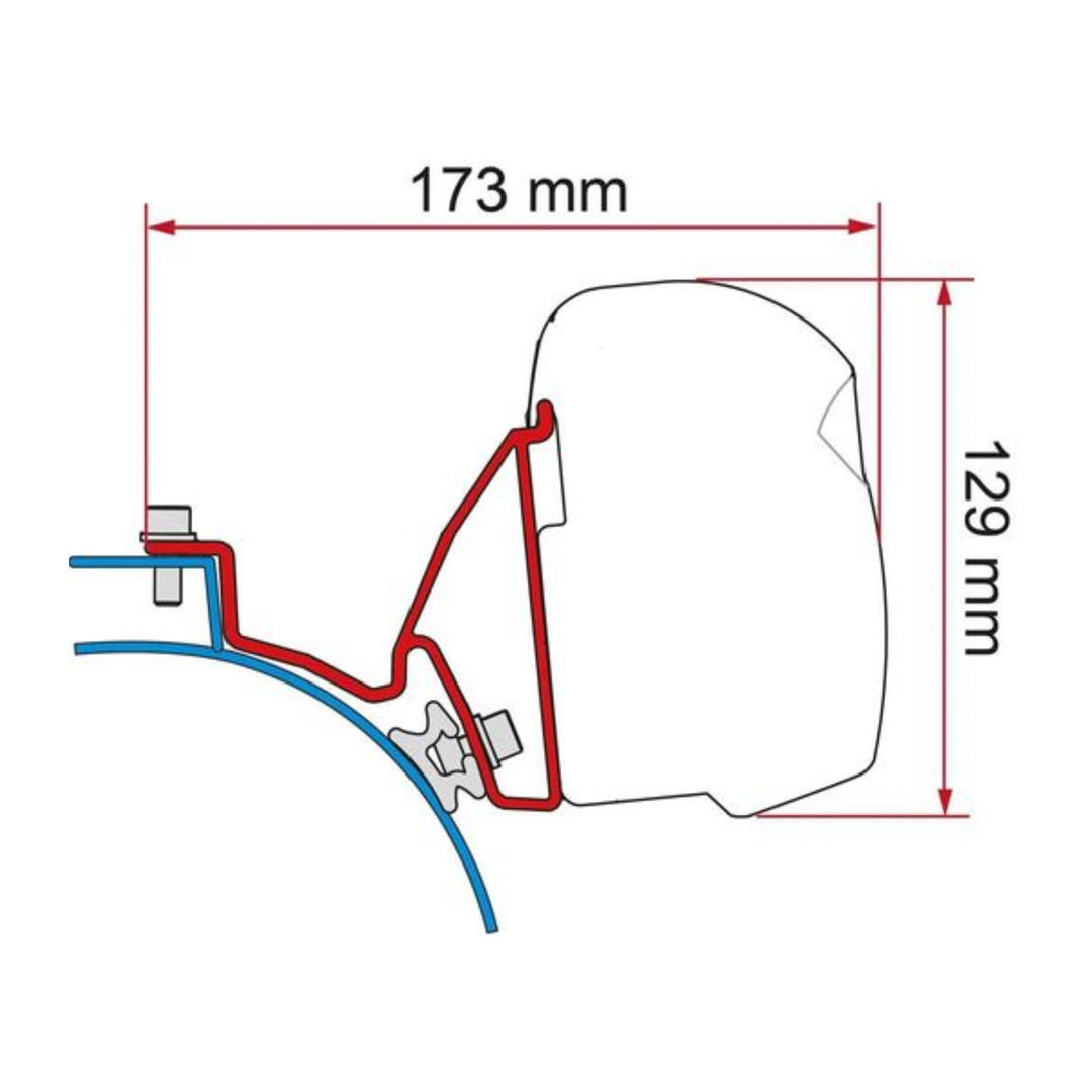 Bracket for Fiamma F43 - VW T5/T6 (California)