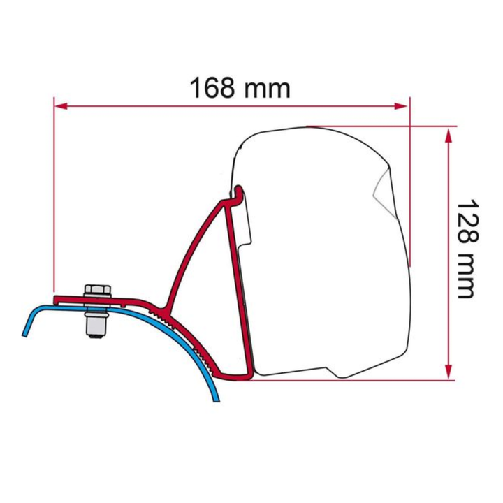 Bracket for Fiamma F43 - Renault Trafic, Vauxhall Vivaro & Nissan Primastar