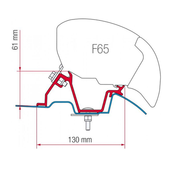 Bracket for Fiamma F65 - Mercedes Sprinter/VW Crafter