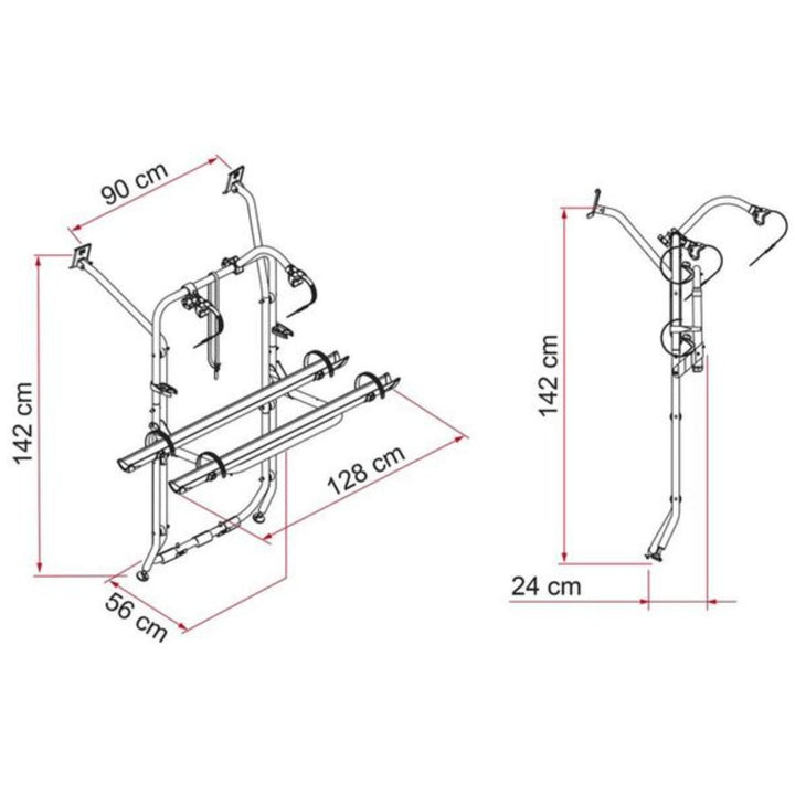 Fiamma Carry-Bike Rack for Volkswagen Transporter VW T6