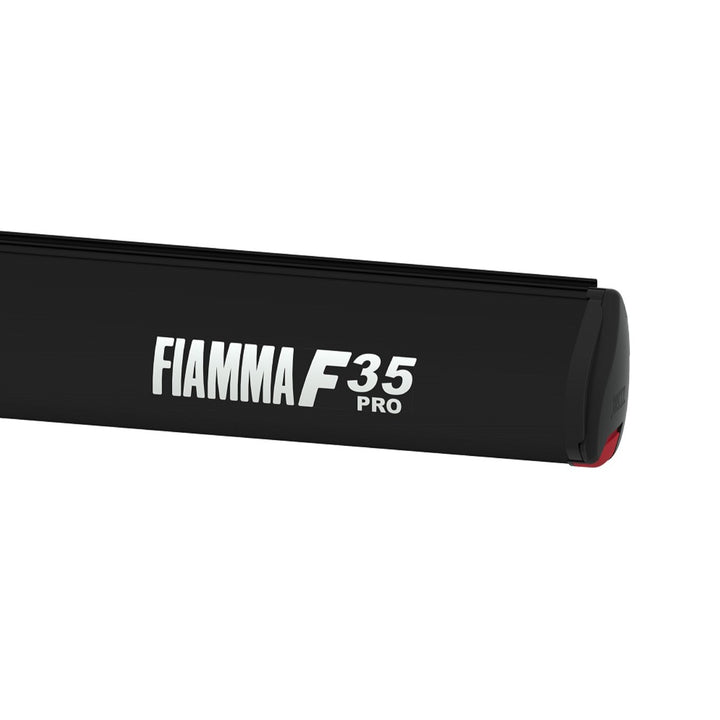Fiamma F35pro 220 Awning - Deep Black with Royal Grey Fabric
