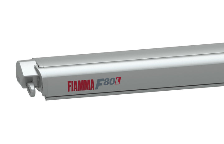 Fiamma F80L 450 Awning - Titanium with Royal Blue Fabric