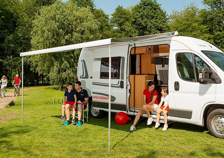 Fiamma F80S 340 Awning - Titanium with Royal Grey Fabric