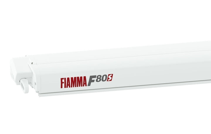 Fiamma F80S 450 Awning - Polar White with Royal Grey Fabric