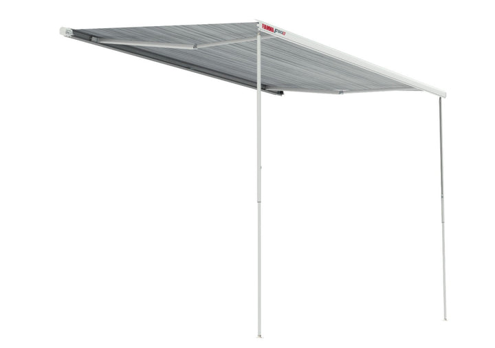 Fiamma F80S 320 Awning - Polar White with Royal Blue Fabric