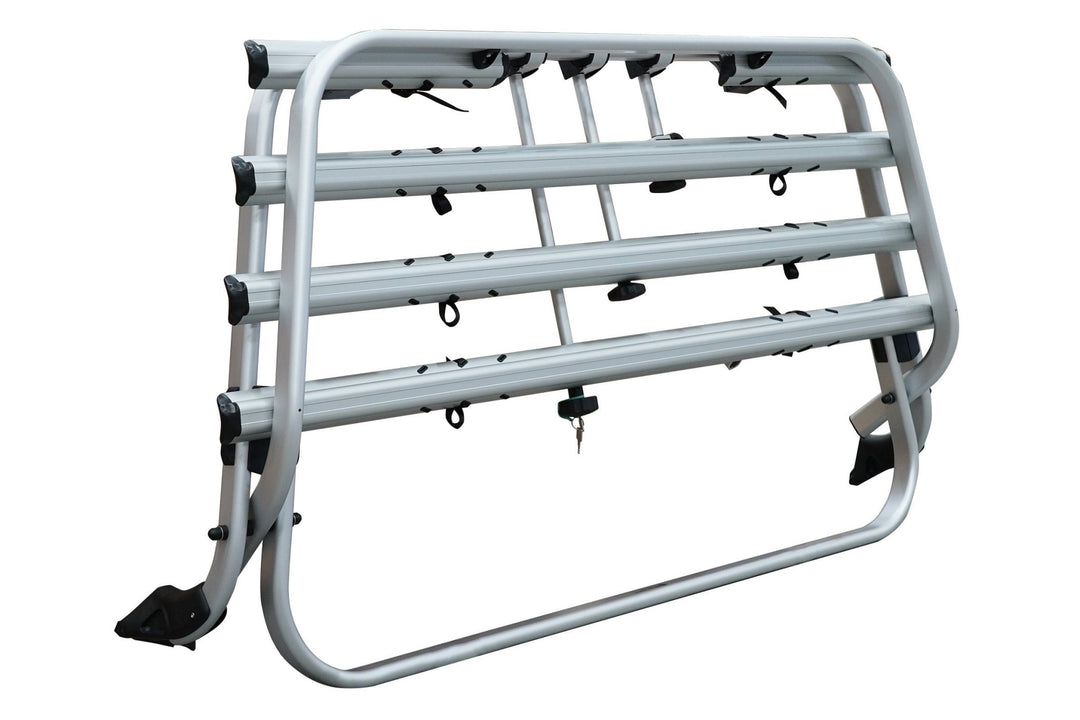 VW Transporter 4 Bike Rack Tailgate Genuine  Play Dirty Silver Electric Tailgate 