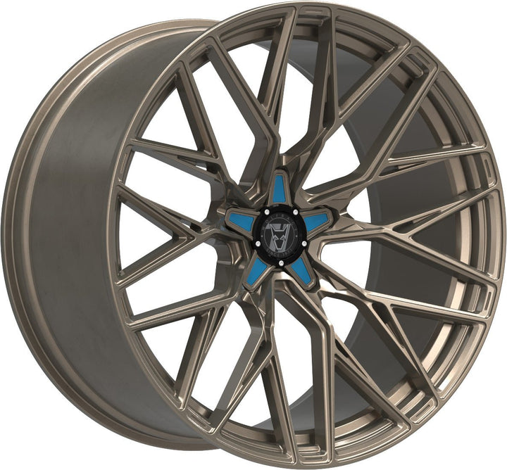 Wolfrace 71 Wolfsburg GTR CUSTOM - Racing Bronze Blue Inserts  Play Dirty   