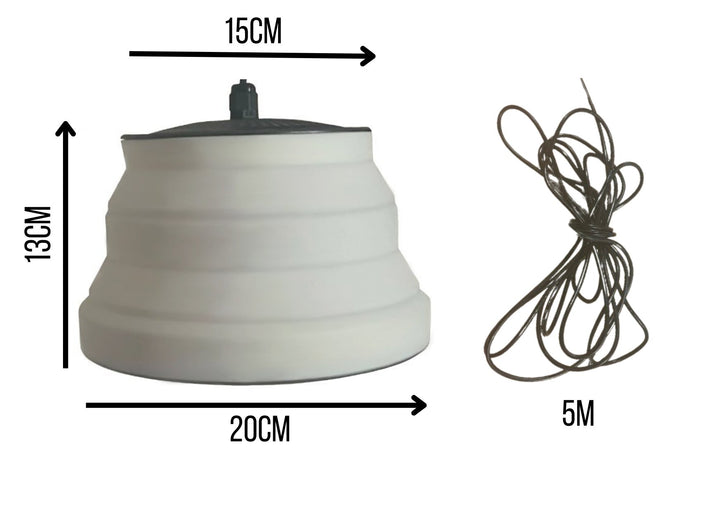 Silicone camping lantern 20*12cm dimmable