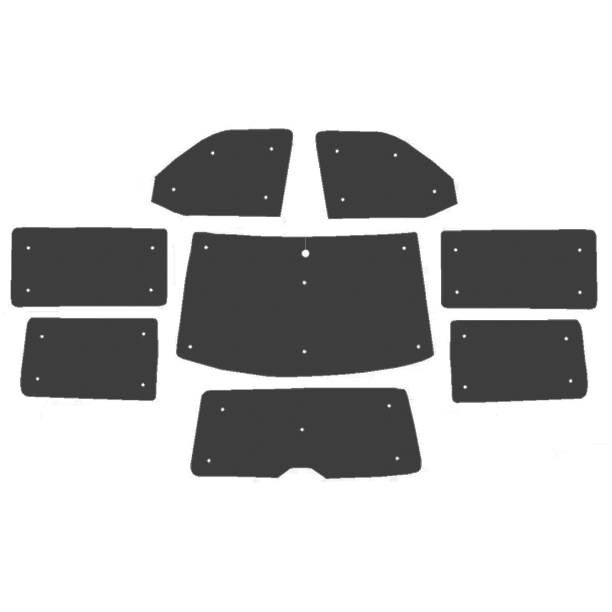 Volkswagen Transporter T5.1 Internal Thermal Blinds for Campervan
