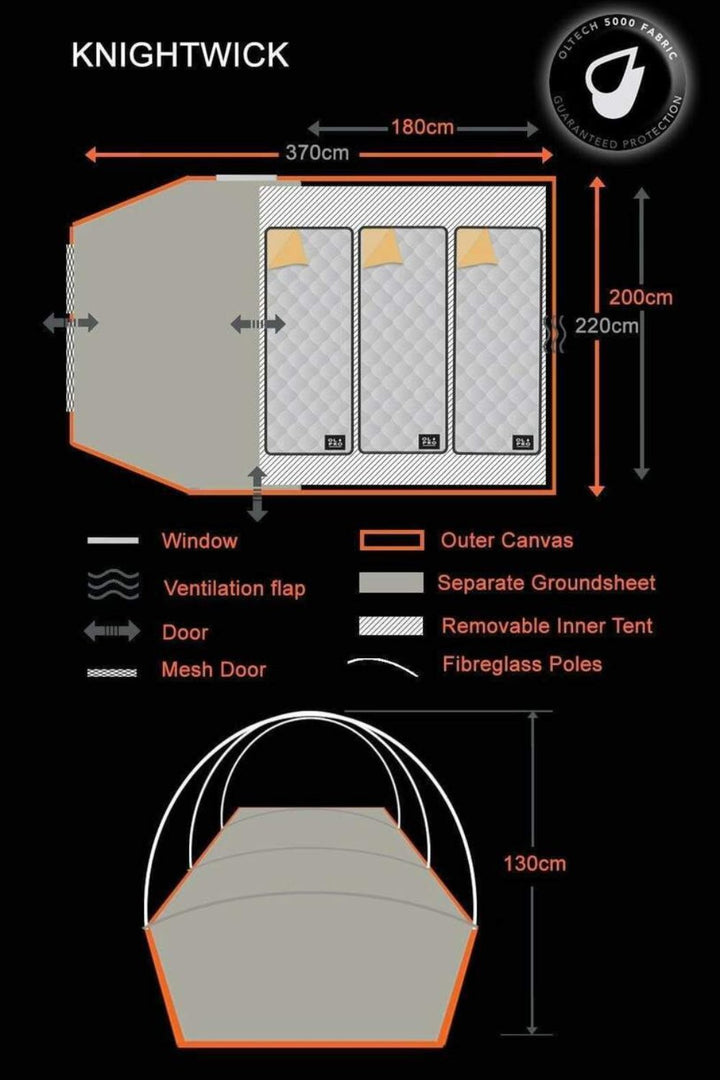 Knightwick 2.0S 3 Berth Tent