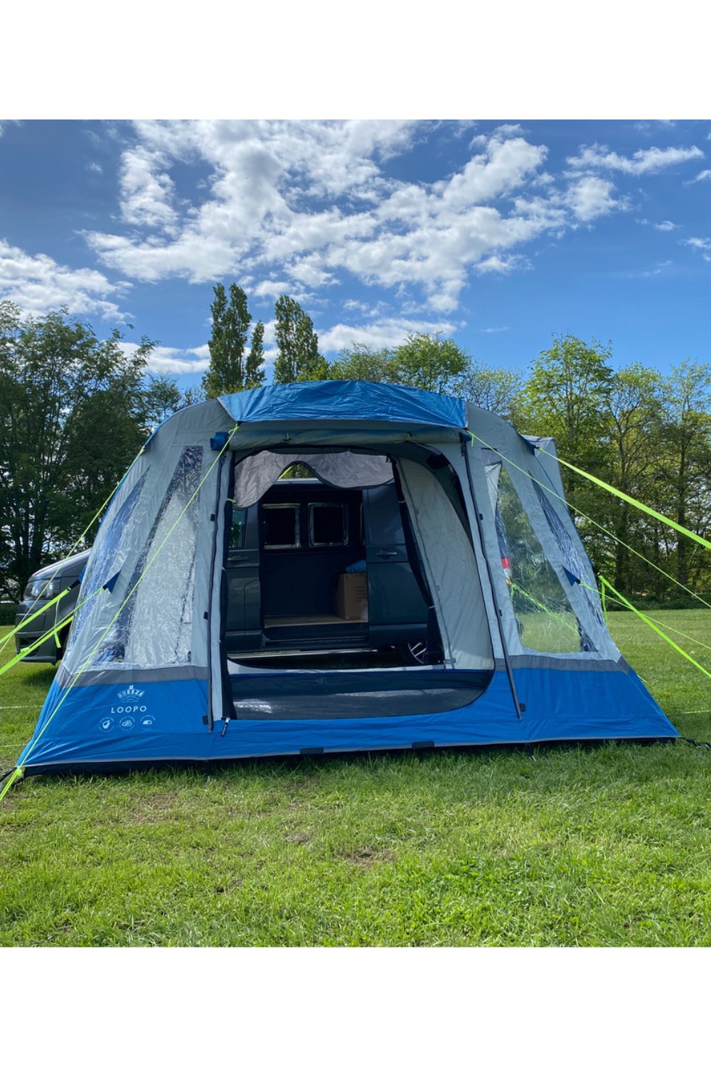 Loopo Breeze v2 Campervan Awning (Blue/ Grey)