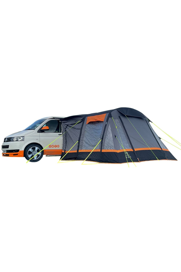 Loopo Breeze v2 Inflatable Campervan Awning - Charcoal & Orange