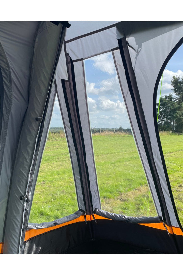 Loopo Breeze v2 Inflatable Campervan Awning - Charcoal & Orange