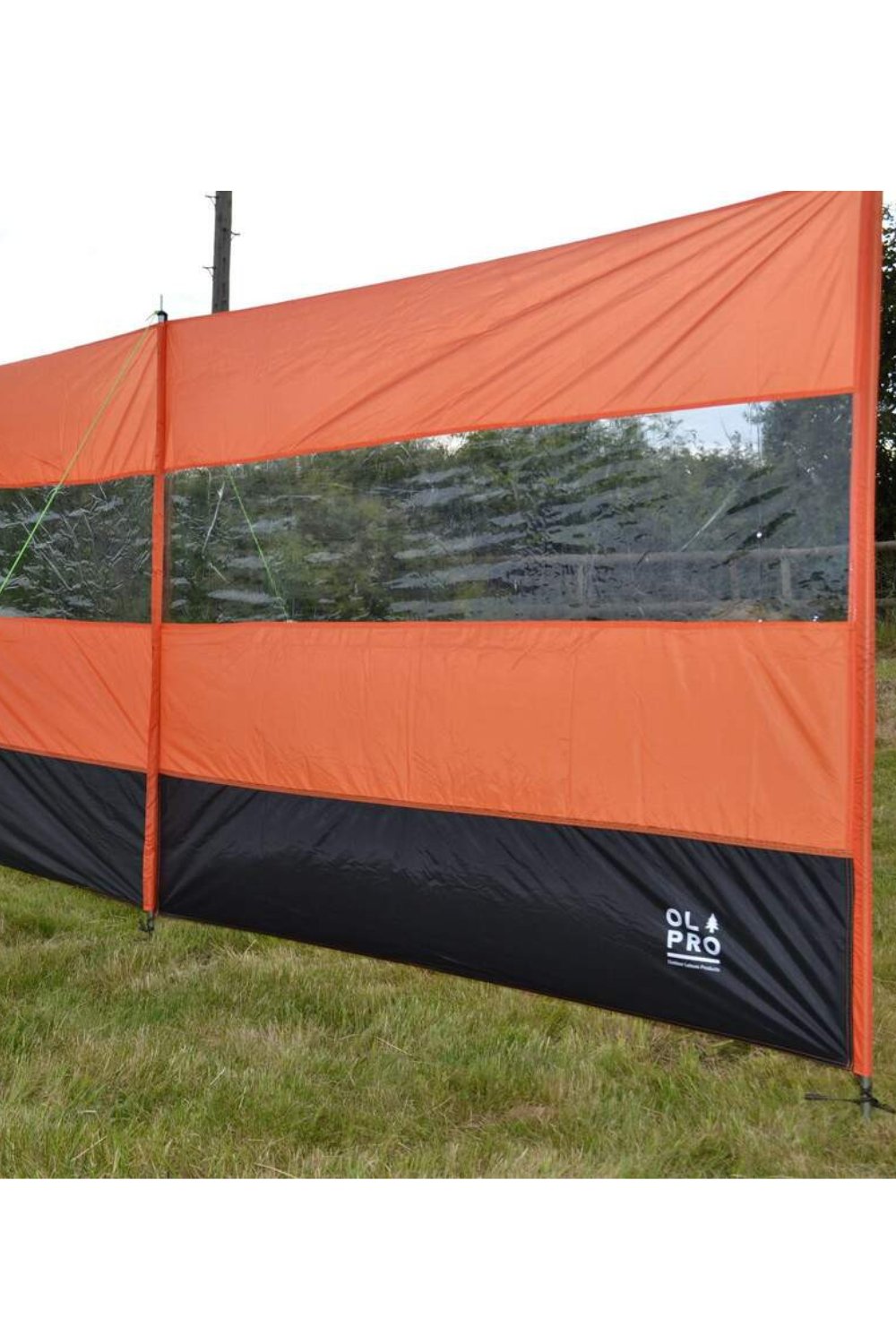 Compact Windbreak - Orange & Black