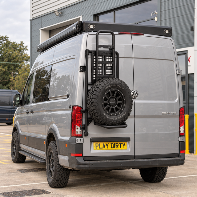 Rear Ladder & Spare Wheel Carrier (VW Crafter & MAN TGE)