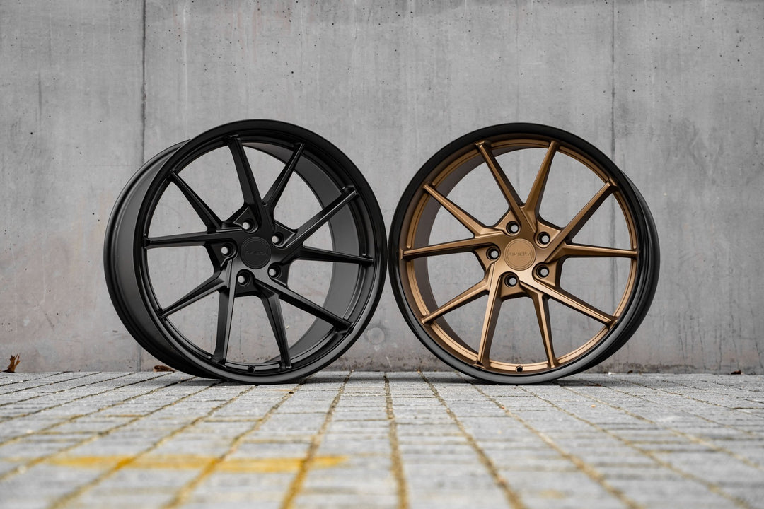 RIVIERA RF1 - MATT BRONZE GLOSS BLACK LIP Automotive Rims & Wheels Play Dirty   