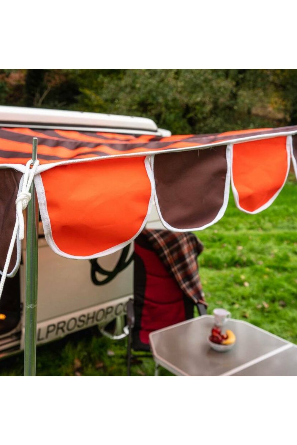 Retro Campervan Shade Canopy - Charcoal