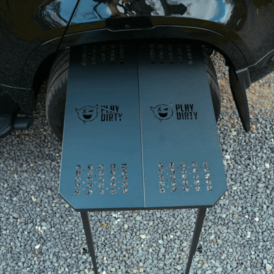 Tyre Mounted Camping Table