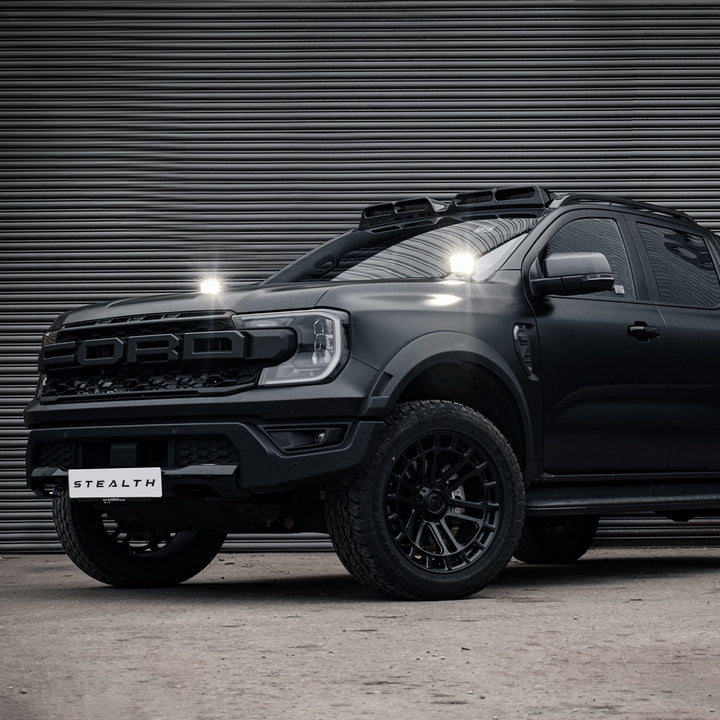 Stealth Ford Ranger T9 2023+ Twin 4″ Dark Force LED Bonnet Kit – 16,800 Lumens