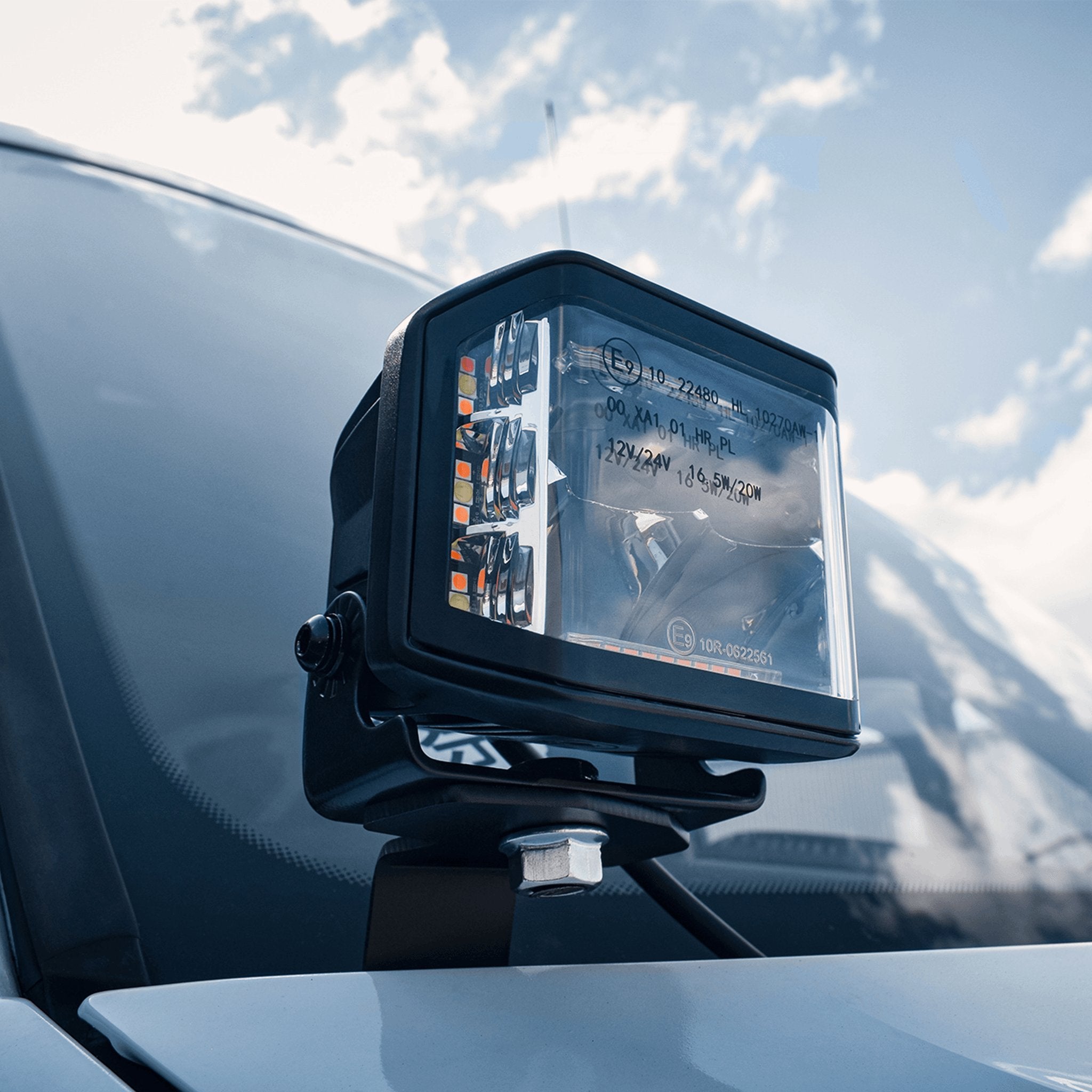 Stealth Mercedes Sprinter 2008-2018 Twin 4″ Dark Force LED Bonnet Kit – 16,800 Lumens