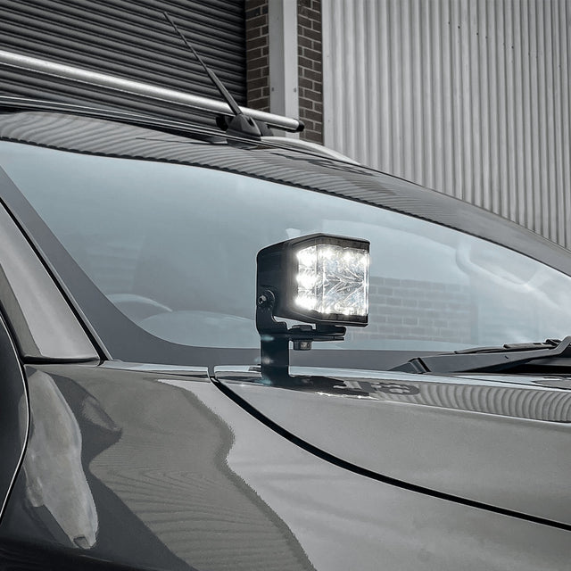 Stealth Mitsubishi L200 2015-2019 Twin 4″ Dark Force LED Bonnet Kit – 16,800 Lumens