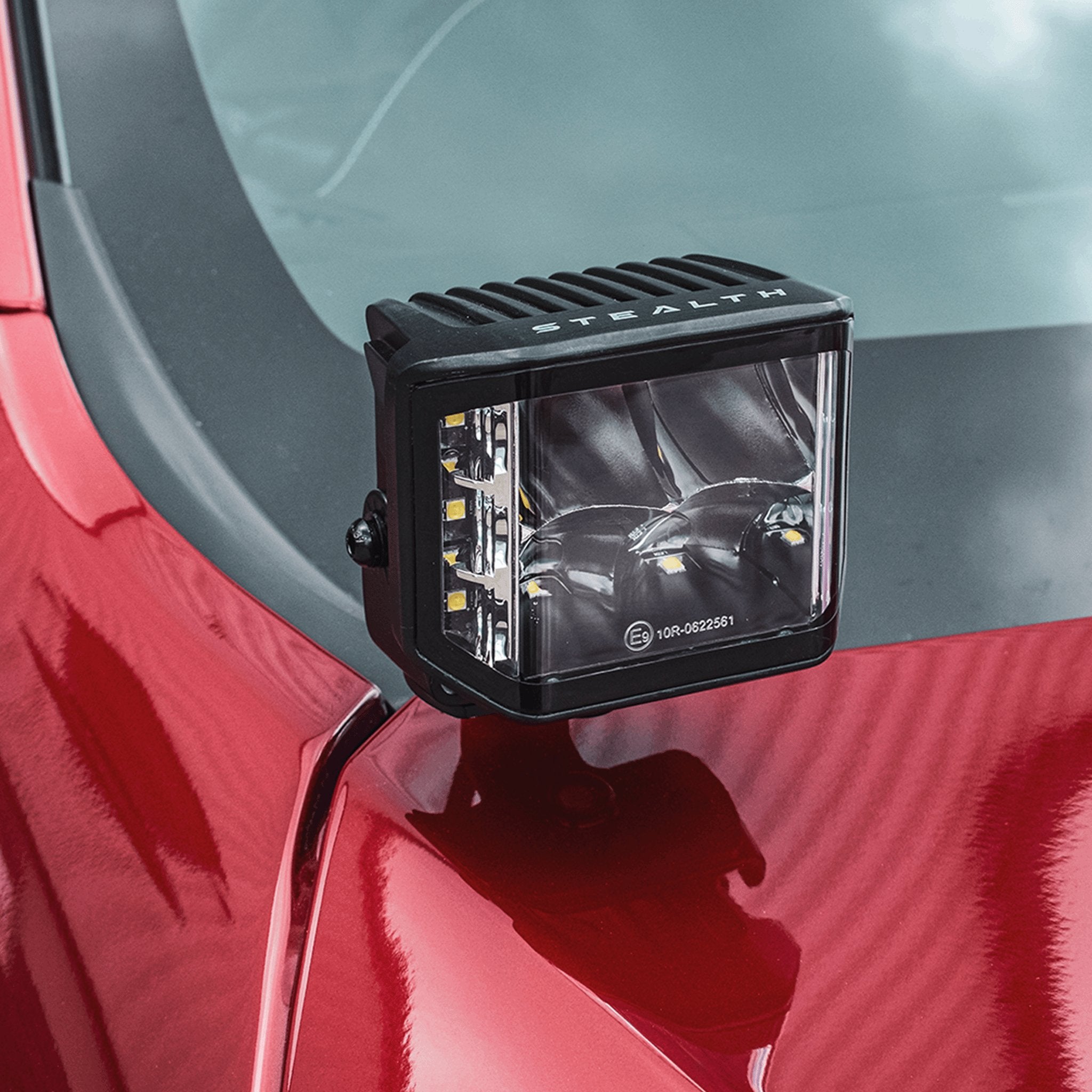 Stealth Isuzu D-Max 2021+ Twin 4″ Dark Force LED Bonnet Kit – 16,800 Lumens