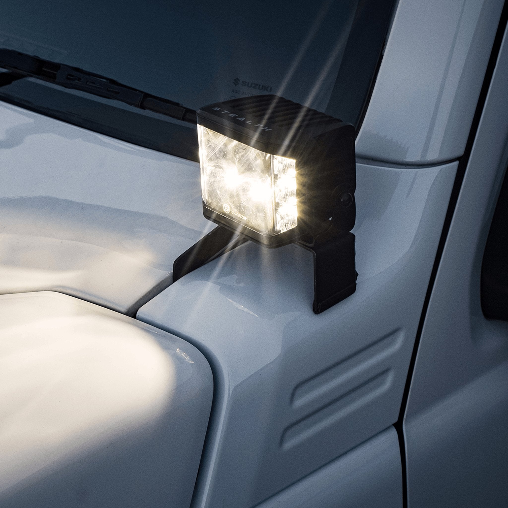 Stealth Suzuki Jimny 2018+ Twin 4″ Dark Force LED Bonnet Kit – 16,800 Lumens