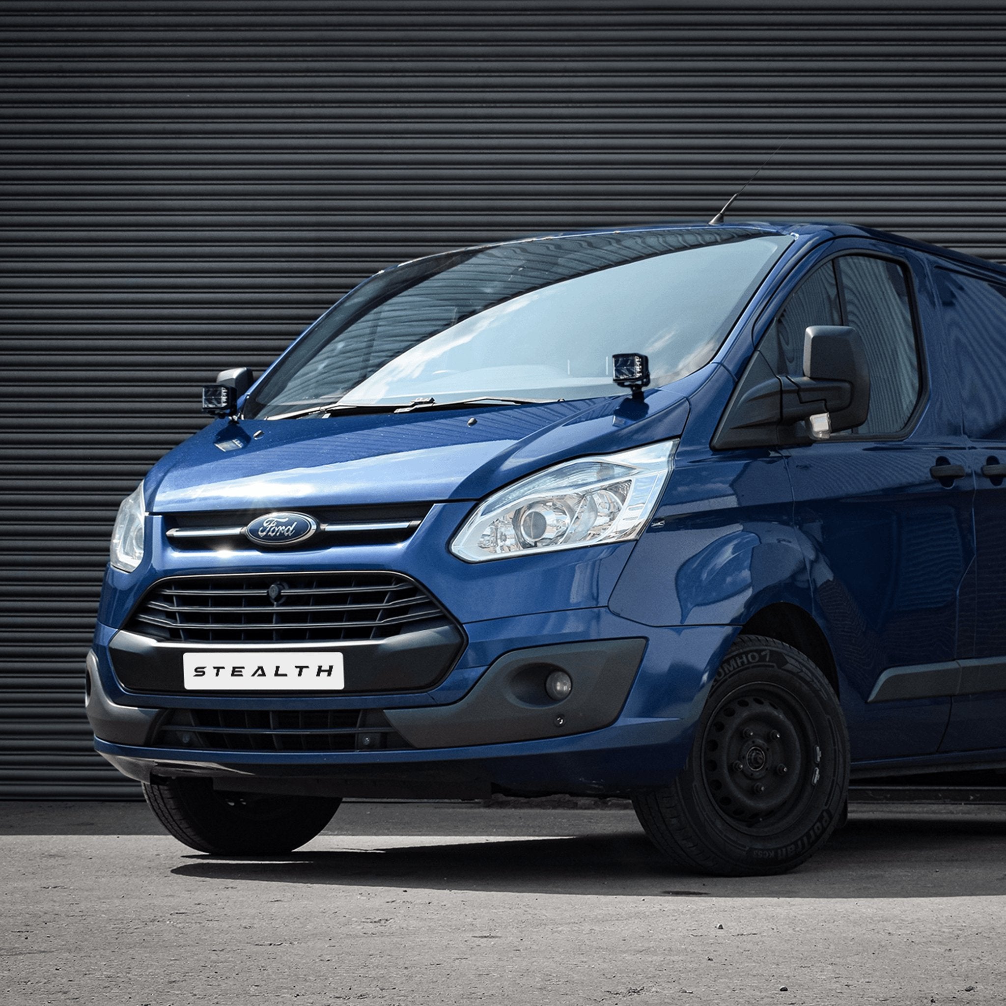 Stealth Ford Transit Custom 2013-2018 Twin 4″ Dark Force LED Bonnet Kit – 16,800 Lumens