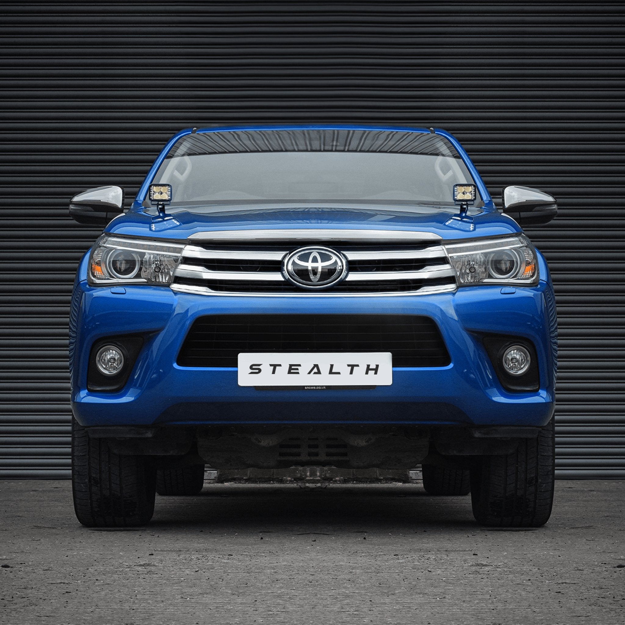 Stealth Toyota Hilux MK8 2015-2020 Twin 4″ Dark Force LED Bonnet Kit – 16,800 Lumens