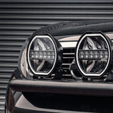 Stealth Nissan Navara D23 2015-2021 Twin 9″ Luminous LED Spot Light Grille Kit – 15,874 Lumens