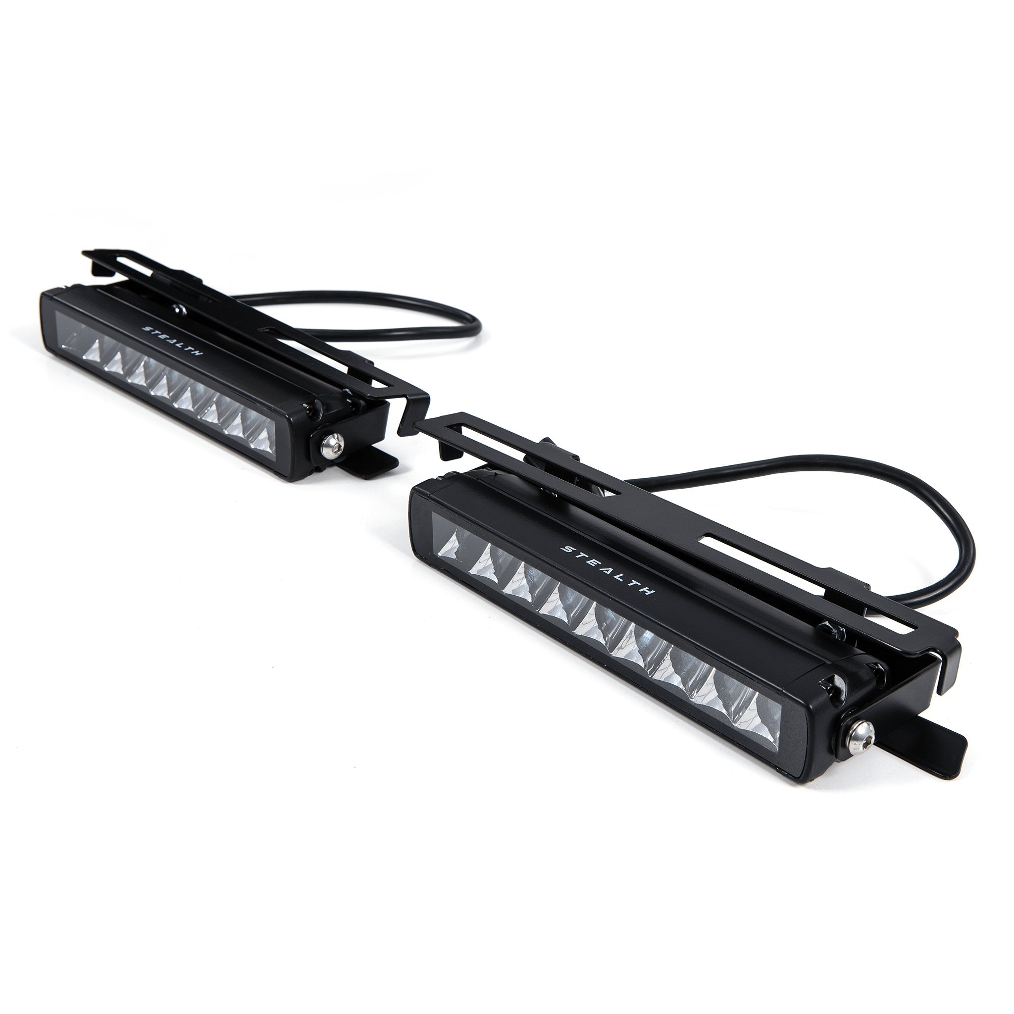 Stealth Ford Transit Custom 2019-2023 Twin 10″ Flashing Luminous LED Integration Grille Kit – 7,560 Lumens