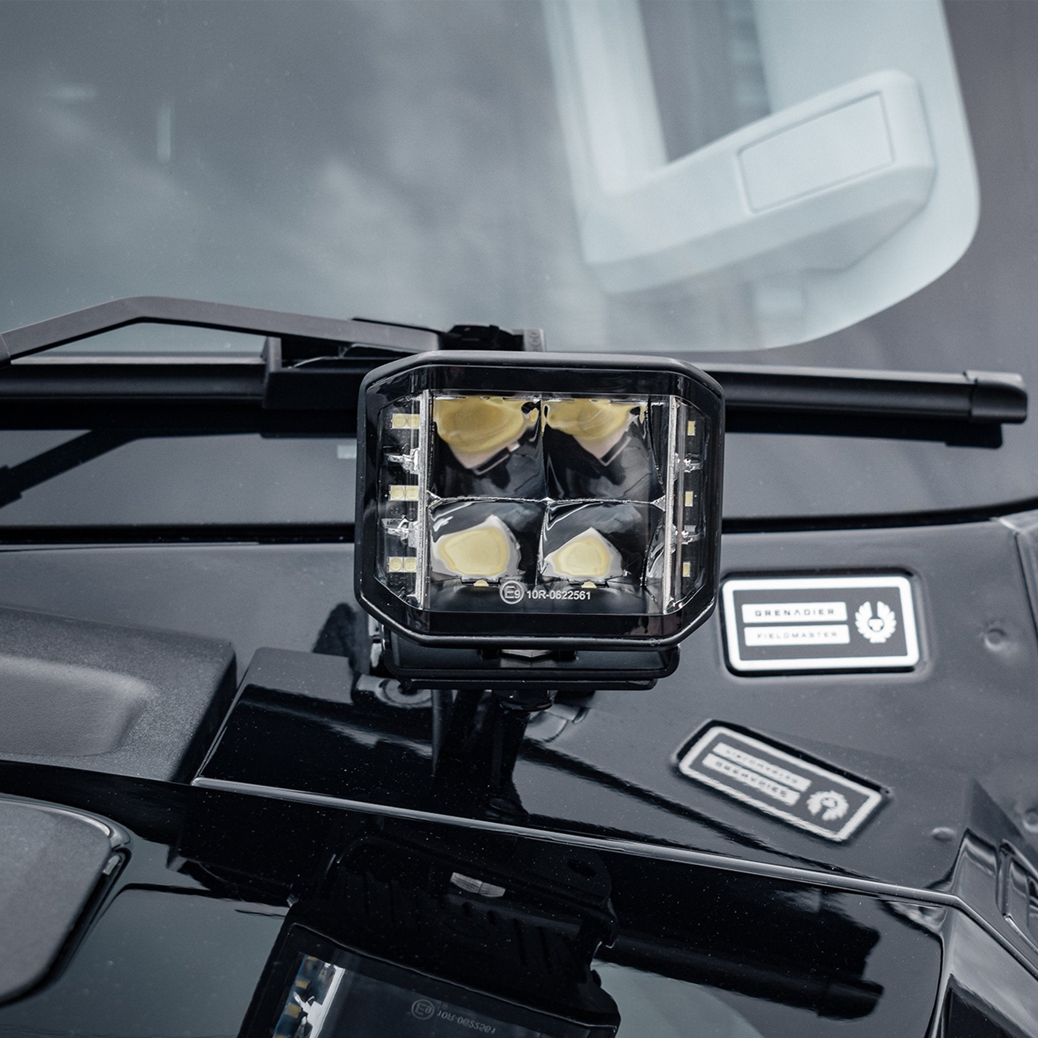 Stealth INEOS Grenadier 2023+ Twin 4″ Dark Force LED Bonnet Kit – 16,800 Lumens