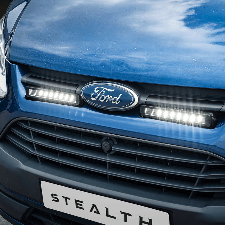 Stealth Ford Transit Custom 2013-2018 Twin 10″ Luminous LED Integration Grille Kit – 7,560 Lumens