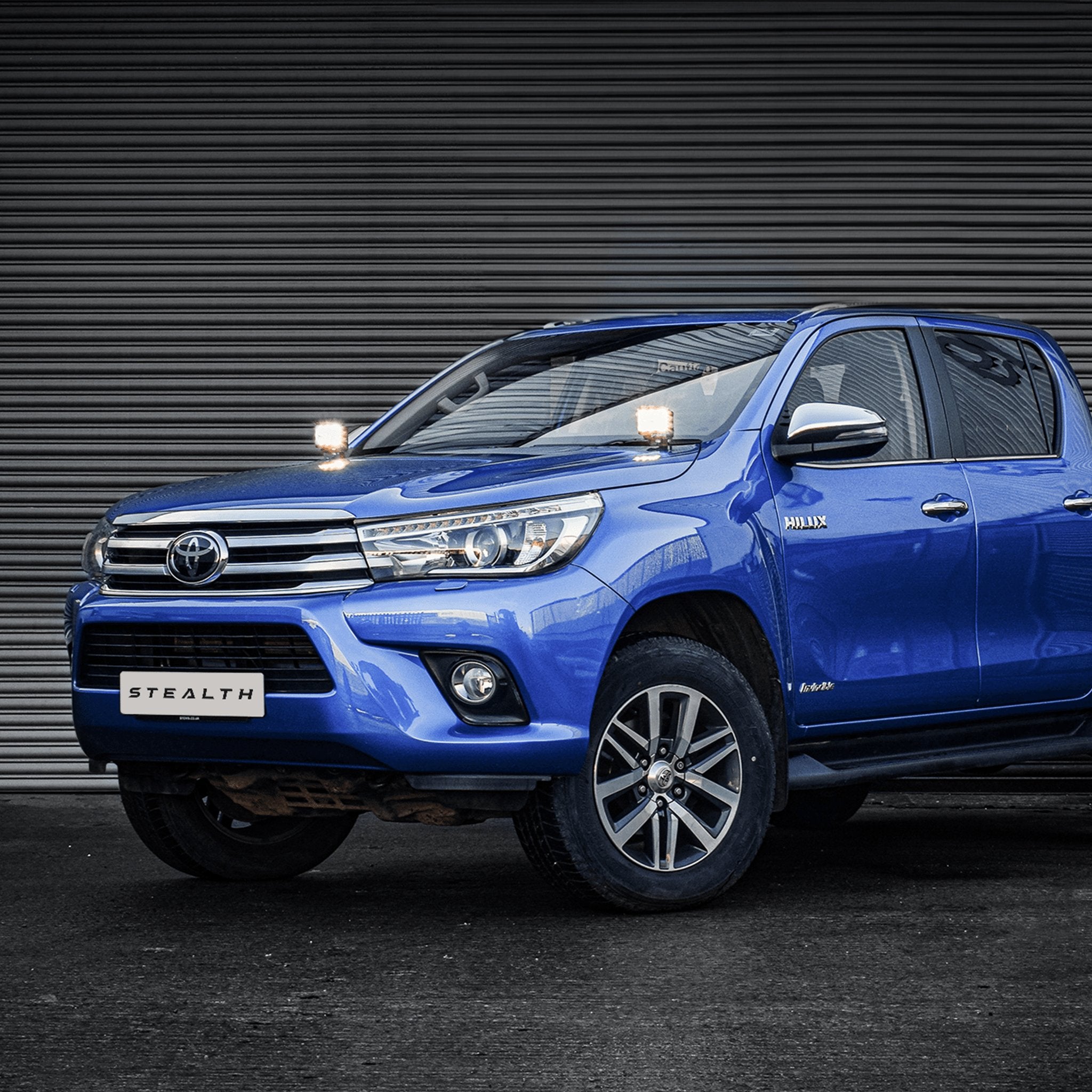 Stealth Toyota Hilux MK8 2015-2020 Twin 4″ Dark Force LED Bonnet Kit – 16,800 Lumens