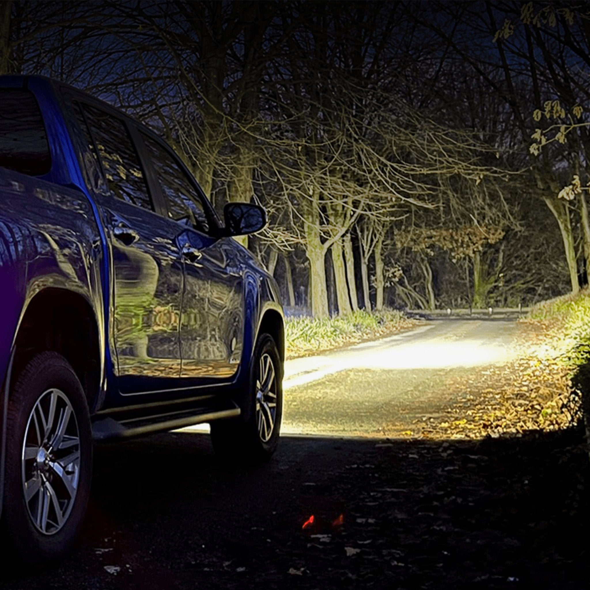 Stealth Toyota Hilux MK8 2015-2020 Twin 9″ Luminous LED Spot Light Kit – 15,874 Lumens