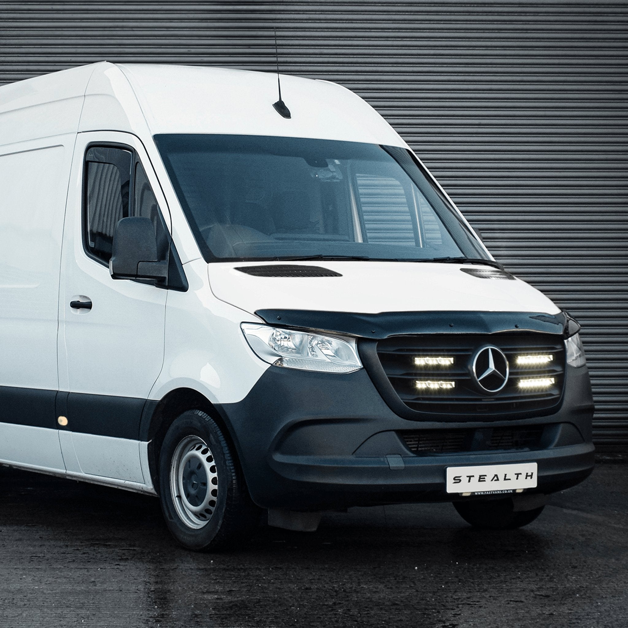 Stealth Mercedes Sprinter 2019+ Quad 10″ Luminous LED Integration Grille Kit – 15,120 Lumens