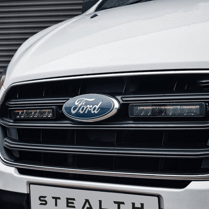 Stealth Ford Transit Custom 2019-2023 Twin 10″ Flashing Luminous LED Integration Grille Kit – 7,560 Lumens
