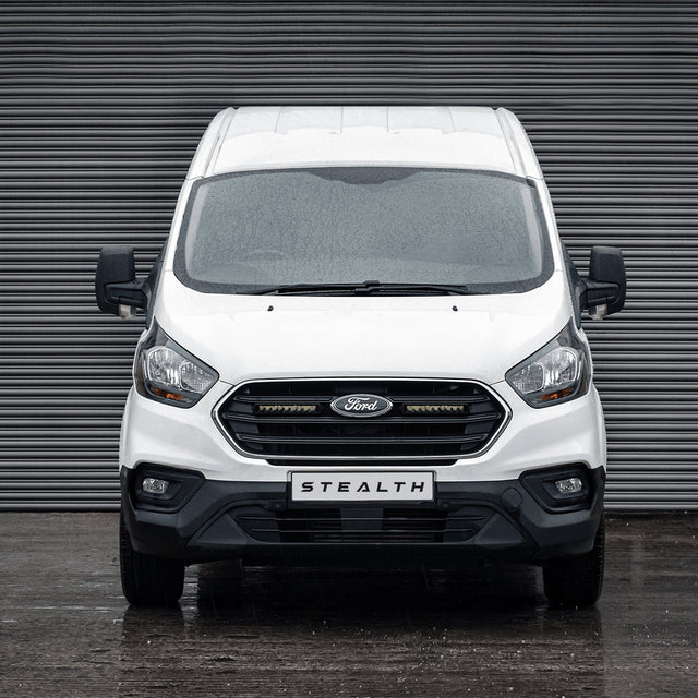 Stealth Ford Transit Custom 2019-2023 Twin 10″ Flashing Luminous LED Integration Grille Kit – 7,560 Lumens