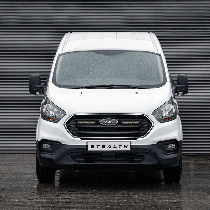 Stealth Ford Transit Custom 2019-2023 Twin 10″ Flashing Luminous LED Integration Grille Kit – 7,560 Lumens
