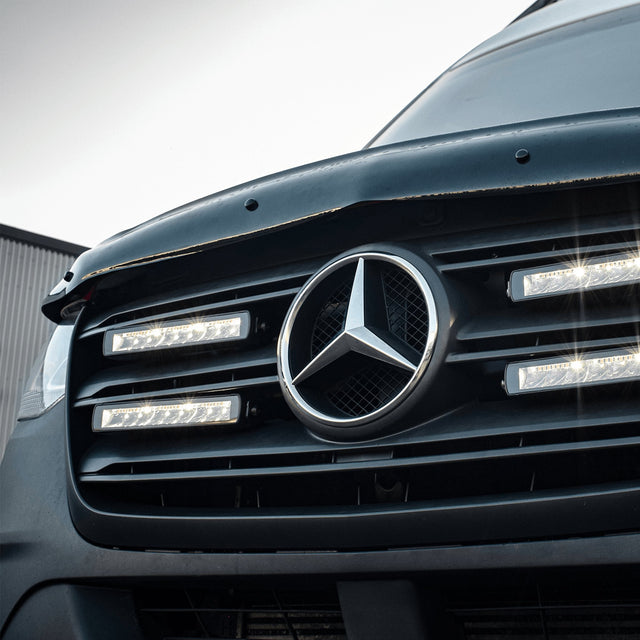 Stealth Mercedes Sprinter 2019+ Quad 10″ Luminous LED Integration Grille Kit – 15,120 Lumens