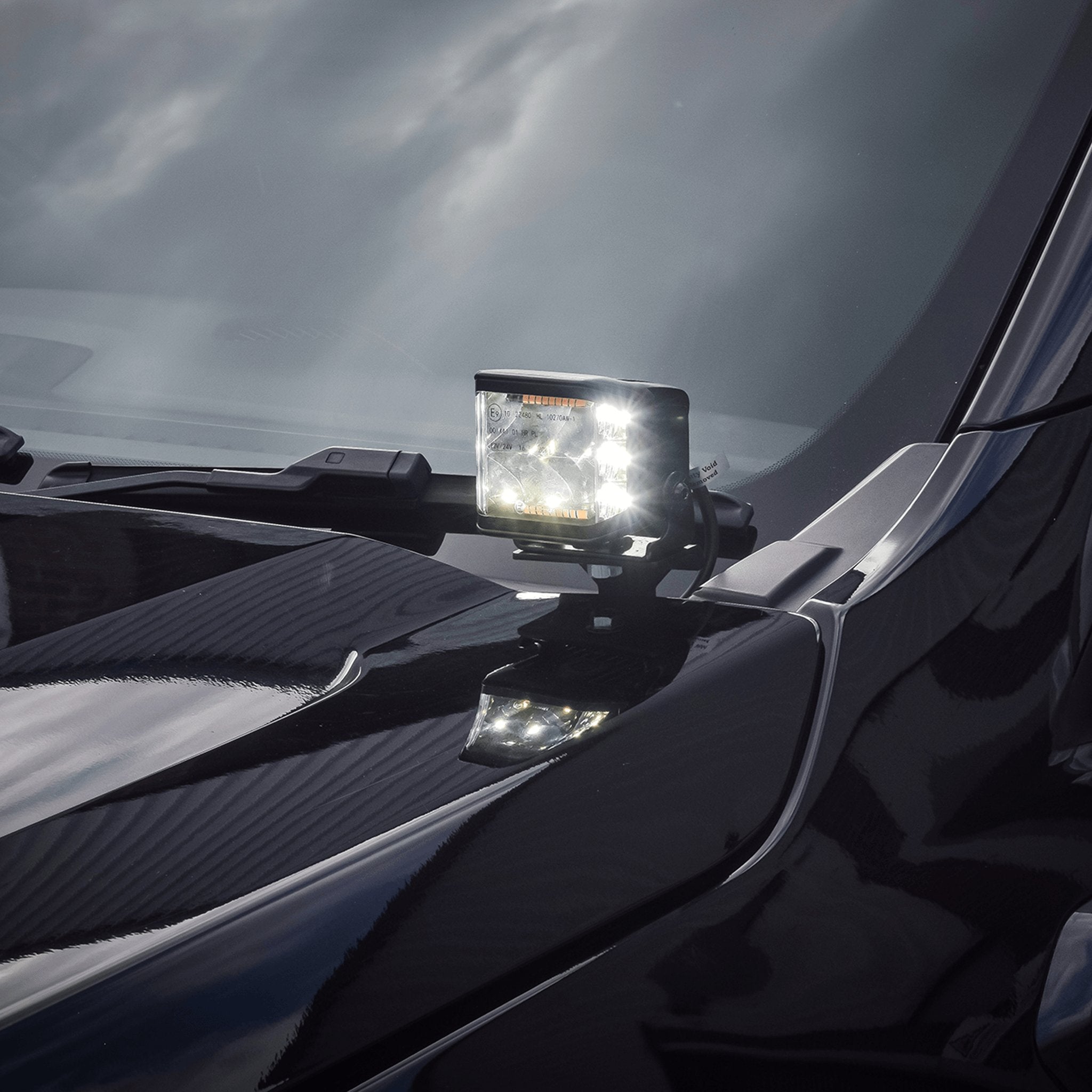 Stealth Ford Ranger T8 2018-2022 Twin 4″ Dark Force LED Bonnet Kit – 16,800 Lumens