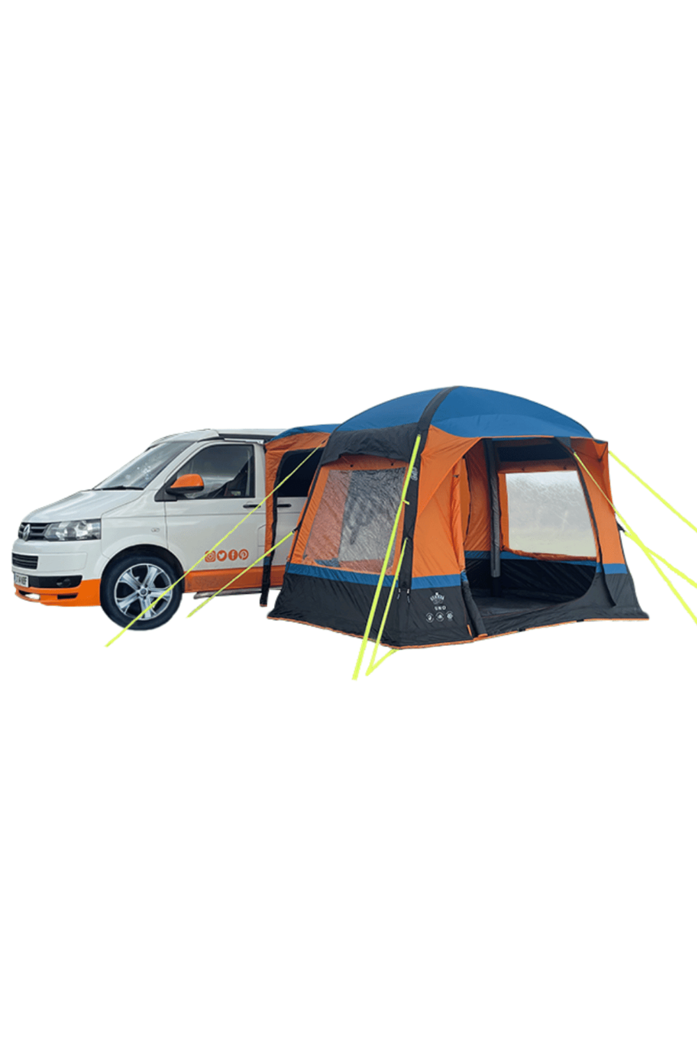 Uno Breeze v2 Campervan Awning - Orange  Play Dirty   